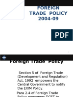 Foreign Trade Policy 2004-09