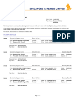 SIA Itinerary - 5EWW4R