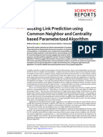 141 2020 Missing LP Using CN and Centrality Based Parameterized Algorithm