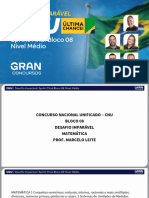 Concurso Nacional Unificado Desafio Imparável Sprint Final Bloco 8 Nível Médio - Marcelo Leite