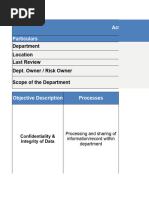 Corporate Affairs - Risk Dentification