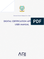 Digital Certification Application User Manual v1.0