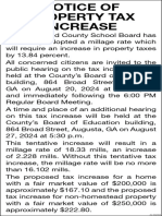 Richmond County Notice of Tax Increase