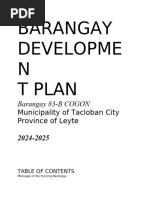 Barangay Developme N T Plan