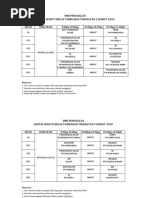 Jadual Kelas Tambahan 15.2-19.2