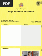 Aula 26 Redaçao Pta. Artigo de Opiniao