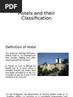 Hotels and Their Classification