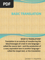 Basic Concept of Translation