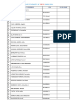 Lista de Estudiantes de Tercer Grado 2024 Al 18-07-2024