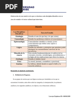 Actividad 4 Entregable Disciplina Filosofica y Su Area de Estudio.