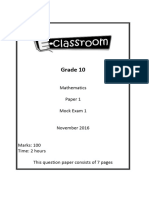 Gr10 Mock Exam 1 Paper 1ed