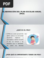 Elaboraciã N Del Plan Escolar Anual (Pea)