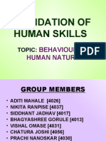 Foundation of Human Skill