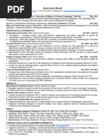 Tesla Data Analyst CV