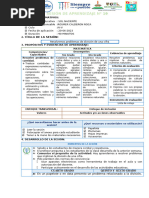 SESIÓN DE APRENDIZAJE N DIVISON DE UNA CIFRA Ok