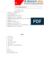 Physics: Board - ICSE Class - VIII Topic - Algebraic Expressions