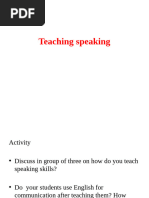 Speaking