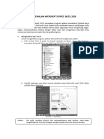 Pengenalan Microsoft Office Excel 2013