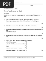 Pri - Eng - 2ed - tr5 - Unit 1 - End - of - Unit - Test