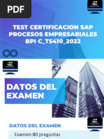 Test Certificacion Sap Procesos Empresariales BPI C - TS410 - 2022