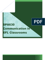 SPA630 - Communication in EFL Classrooms - 08.8.2024