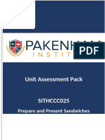 SITHCCC025 Unit Assessment Pack Version 9