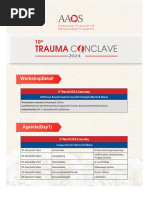 Trauma Conclave 2024 Agenda Flyer