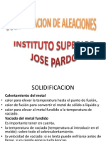 Solidificacion de Metales