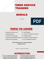 Customer Service Training Module