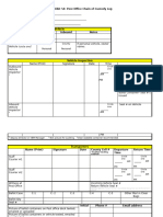 Post Office Chain of Custody Form