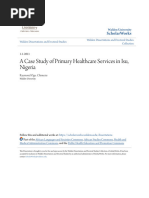 A Case Study of Primary Healthcare Services in Isu Nigeria