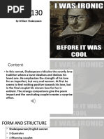 Sonnet 130 Powerpoint