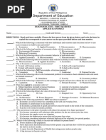 Applied Economics - Diagnostic Test Q1