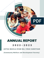 Astha Mahila Evam Bal Vikas Sansthan (Annual Report 2022-23)