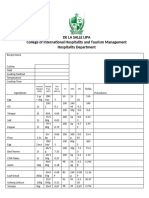 Costing Format