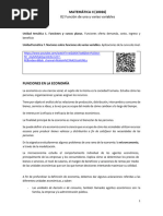 02 03 Funcion de Una y Varias Variables APLICACIONES A LA ECONOMIA QR