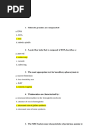 Hematology Pretest With Answer