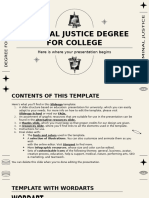 Criminal Justice Degree For College by Slidesgo