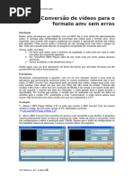 Conversão de Vídeos MP4 (Formato Amv Sem Erros)