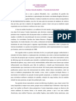 Processo Penal II. Relatório Live Sobre Mulheres.