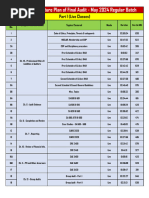 Final Audit - Chapter-Wise Lecture Plan (May 24 Regular Batch)