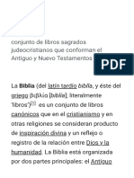 Biblia - Wikipedia, La Enciclopedia Libre