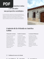 Tema 01 - La Vivienda en América Latina y El Salvador - Una Perspectiva Sociológica