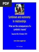 Symbioses and Autonomy Bucarest