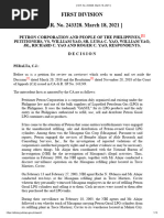 T7. Petron Corp. v. Yao, SR., G.R. No. 243328, March 18, 2021