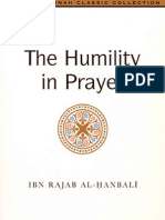 Humilty in Prayer - "Kushoo Fees - Salah" - Imam Ibn Rajab Al-Hanbali