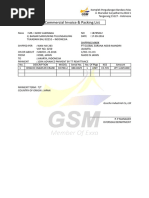 Commercial Invoice & Packing List KH700-2