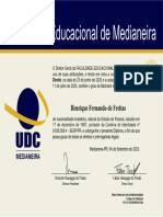 Henrique Fernando de Freitas: Direito, Na Data de 23 de Junho de 2023 e A Colação de Grau Na Data de