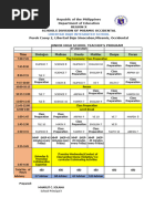 Class & Teachers Sched