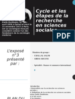 Exposé 3les Étapes de La Recherche en Sciences Sociales